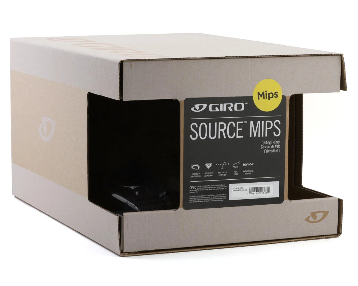 Giro Source MIPS Helmet (Matte Black Static) (M) - view 4